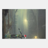 Alien-Packpapier Geschenkpapier Set (Vorderseite 3)