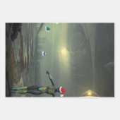 Alien-Packpapier Geschenkpapier Set (Vorderseite 2)