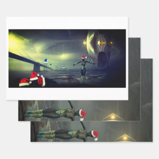 Alien-Packpapier Geschenkpapier Set