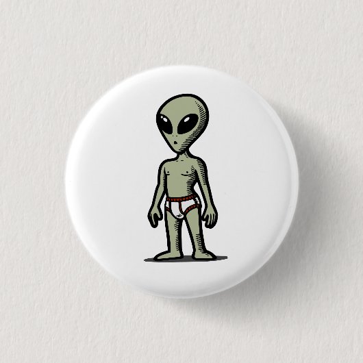 Alien Pants Button (Vorderseite)