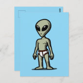 Alien Pants Postkarte (Vorne/Hinten)