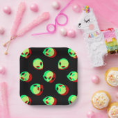 Alien Papierplatte Pappteller (Party)