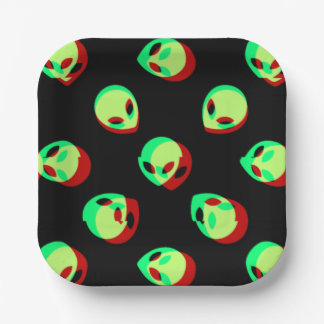 Alien Papierplatte Pappteller