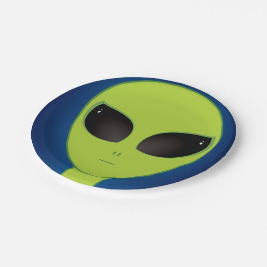 Alien Pappteller (Schrägansicht)