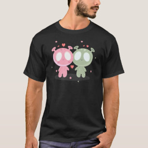 Alien-Pärchen Valentinstag passendes Oberteil Coqu T-Shirt