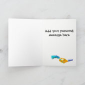 Alien Party Grußkarte - angepasste Nachricht Karte (Innenseite)