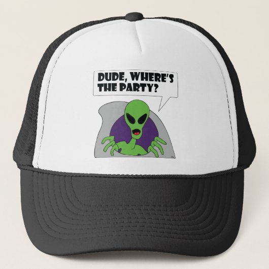 ALIEN-Party Truckerkappe (Vorderseite)