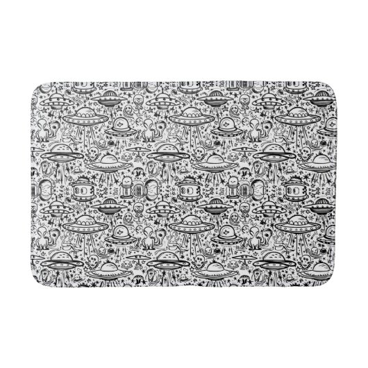 Alien Pattern Badematte (Vorderseite)