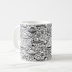 Alien Pattern Kaffeetasse