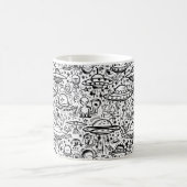 Alien Pattern Kaffeetasse (Mittel)