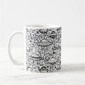 Alien Pattern Kaffeetasse (Links)