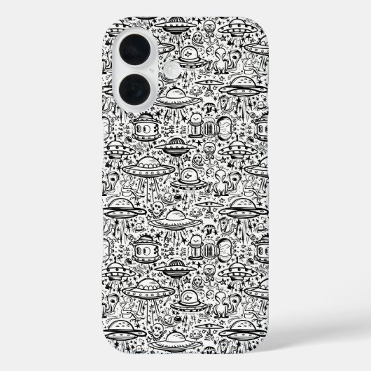 Alien Pattern Phone Case (Rückseite)