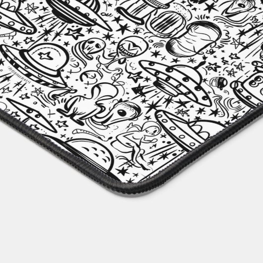 Alien Pattern Schreibtischunterlage (Ecke)