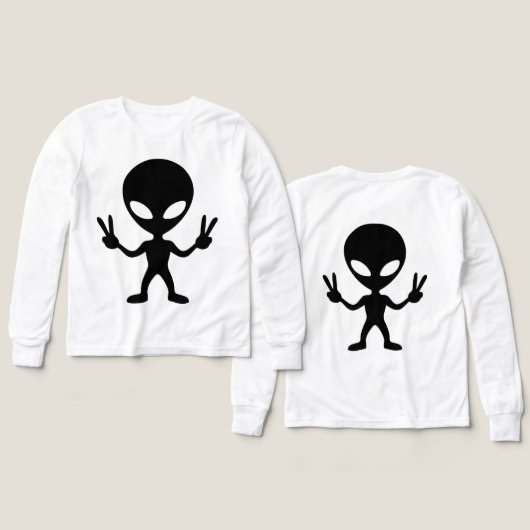 alien peace (Design Vorderseite & Rückseite)