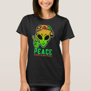 Alien Peace Cool Niedlich Ufo Birthday T-Shirt
