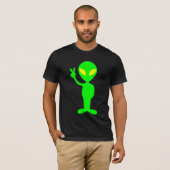 ALIEN PEACE FUNNY T - SHIRT (Vorne ganz)