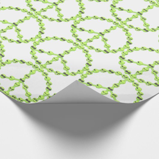 Alien Peace Geschenkpapier (Ecke)
