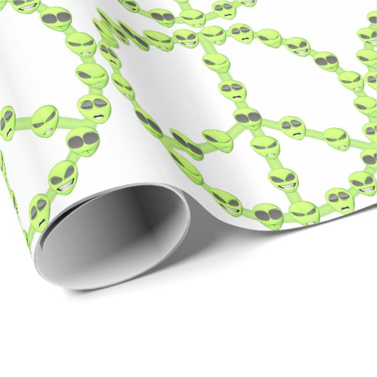 Alien Peace Geschenkpapier (Rolleneckpunkt)