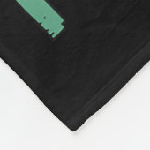Alien Peace Hippie Ufo Fleecedecke (Ecke)
