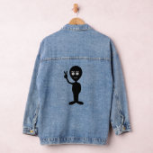 ALIEN PEACE SIGN DENIM JEAN JACKET JEANSJACKE (Hangar)