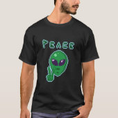 Alien Peace Sign T - Shirt (Vorderseite)