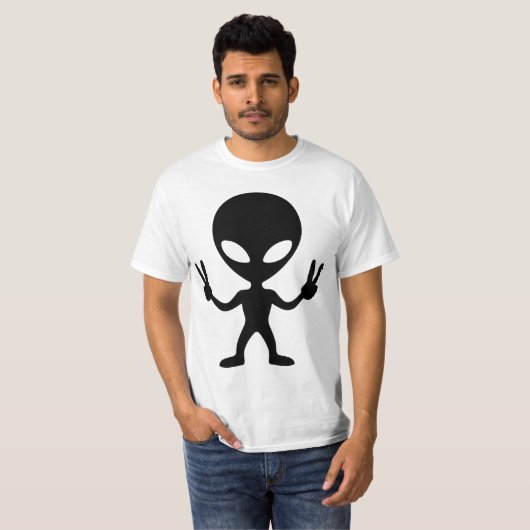 alien peace T-Shirt (Vorne ganz)