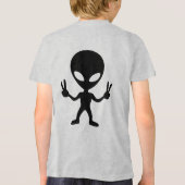 alien peace Tri-Blend shirt (Rückseite)