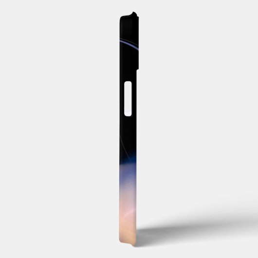 ALIEN PEARL / BLAU SCHWARZ-WEISSES ABSTRAKTES Mono Case-Mate iPhone Hülle (Rückseite / Rechts)