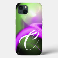 ALIEN PEARL MONOGRAM Green Lila Pink Fraktale