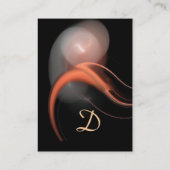 ALIEN PEARL MONOGRAM Vibranine, schwarz, pink, wei Visitenkarte (Rückseite)