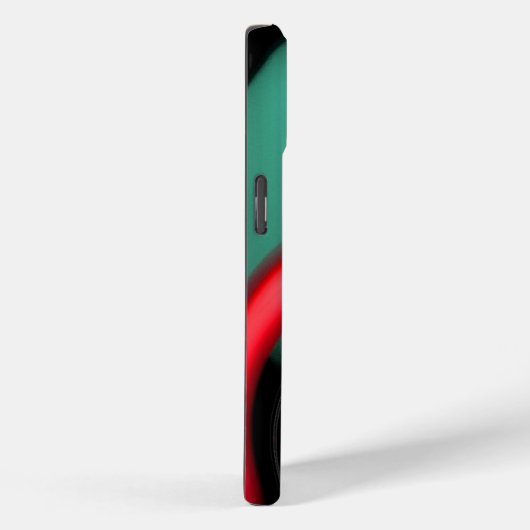 ALIEN PEARL MONOGRAM Wirbel des Roten grünen Frakt Case-Mate iPhone Hülle (Rückseite / Rechts)