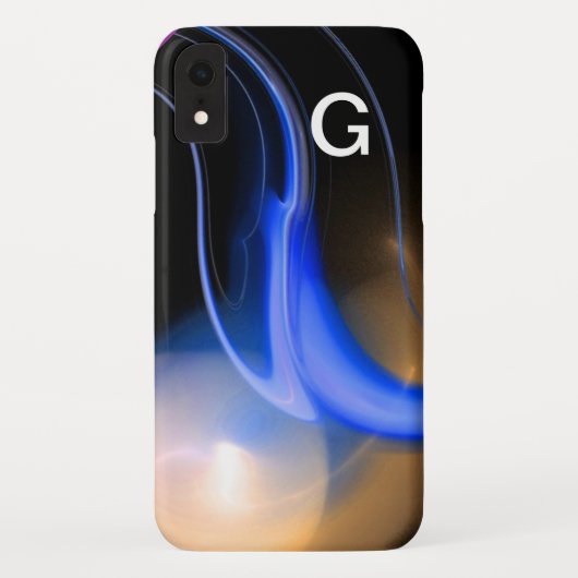 ALIEN PEARL Monogramm lila Case-Mate iPhone Hülle (Rückseite)