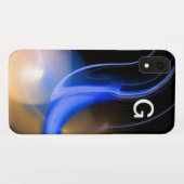ALIEN PEARL Monogramm lila Case-Mate iPhone Hülle (Rückseite (Horizontal))