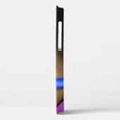 ALIEN PEARL Monogramm lila Case-Mate iPhone Hülle (Rückseite / Links)