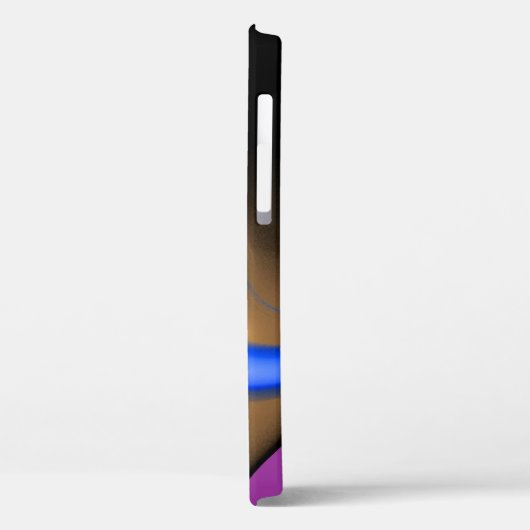 ALIEN PEARL Monogramm lila Case-Mate iPhone Hülle (Rückseite / Links)