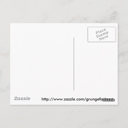 Alien Pee Burns Postkarte (Rückseite)