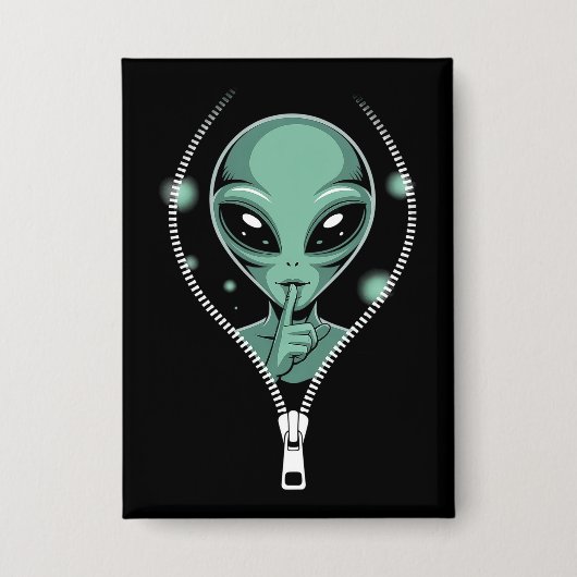 Alien Peeping Button (Vorderseite)