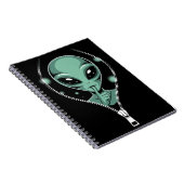 Alien Peeping Notizblock (Rechte Seite)