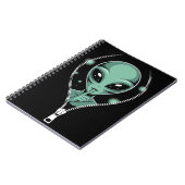 Alien Peeping Notizblock (Linke Seite)