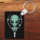 Alien Peeping Schlüsselanhänger (Rückseite)