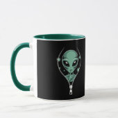 Alien Peeping Tasse (Links)