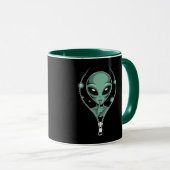 Alien Peeping Tasse (VorderseiteRechts)