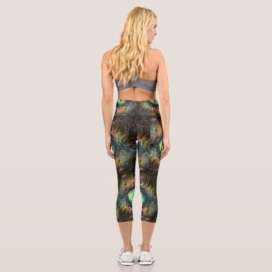 Alien Peeploch Capri Leggings (Rückseite)