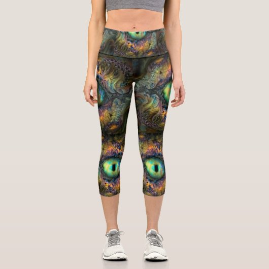 Alien Peeploch Capri Leggings (Vorderseite)