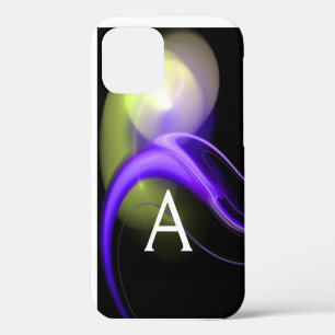 ALIEN PERLEN-MONOGRAMM Lila Grün Abstrakt  iPhone 12 Hülle