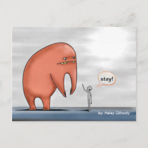 Alien & Pet Monster - Postkarte