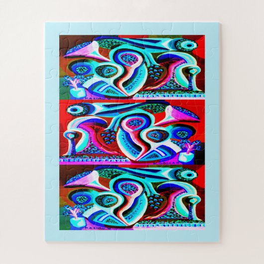 Alien Pflanze Art Puzzle (Vertikal)