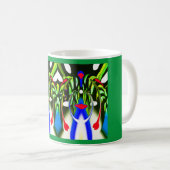 Alien Pflanze bildet Kunst Kaffeetasse (VorderseiteRechts)