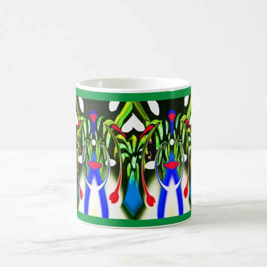 Alien Pflanze bildet Kunst Kaffeetasse (Mittel)