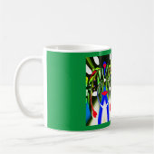 Alien Pflanze bildet Kunst Kaffeetasse (Links)